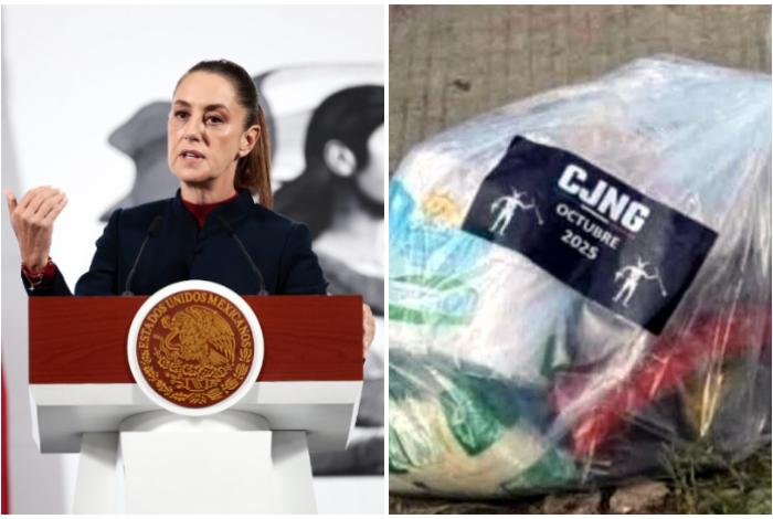 Sheinbaum dice que no hay “certeza” de que crimen entregue ayudas a afectados por lluvias