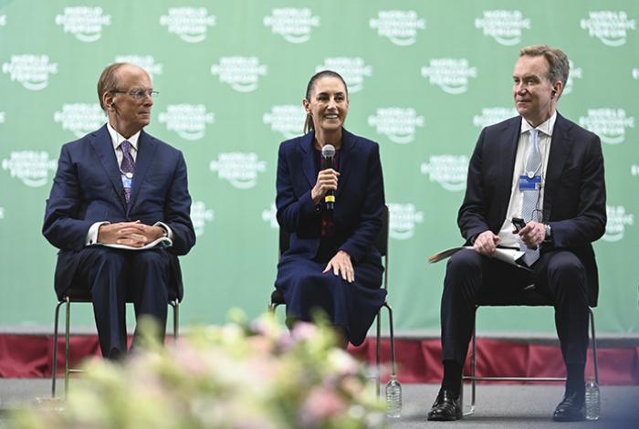 Sheinbaum presenta el Plan México a empresarios del Foro Económico Mundial