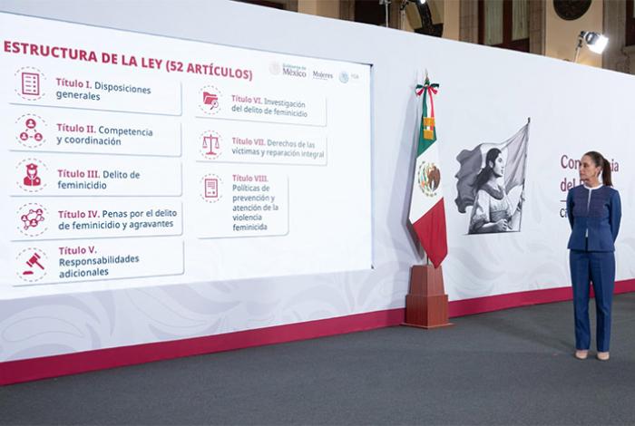 Sheinbaum propone que por ley cualquier muerte violenta de una mujer se investigue como feminicidio
