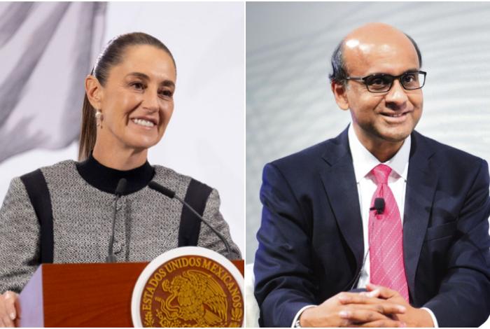 Sheinbaum recibe este lunes al presidente de Singapur, Tharman Shanmugaratnam