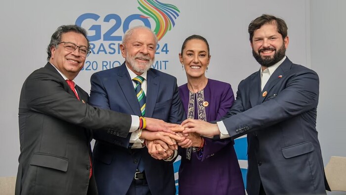 Sheinbaum tuvo reuniones bilaterales con 6 presidentes en Cumbre del G20 en Brasil