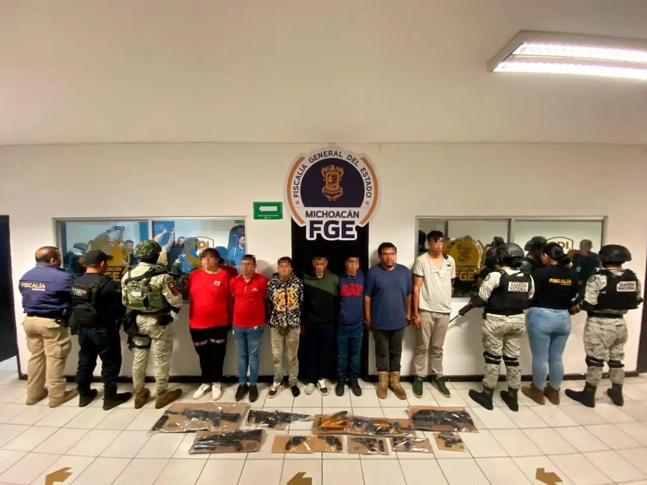 Siete detenidos y 10 armas aseguradas en Huaniqueo: SSP