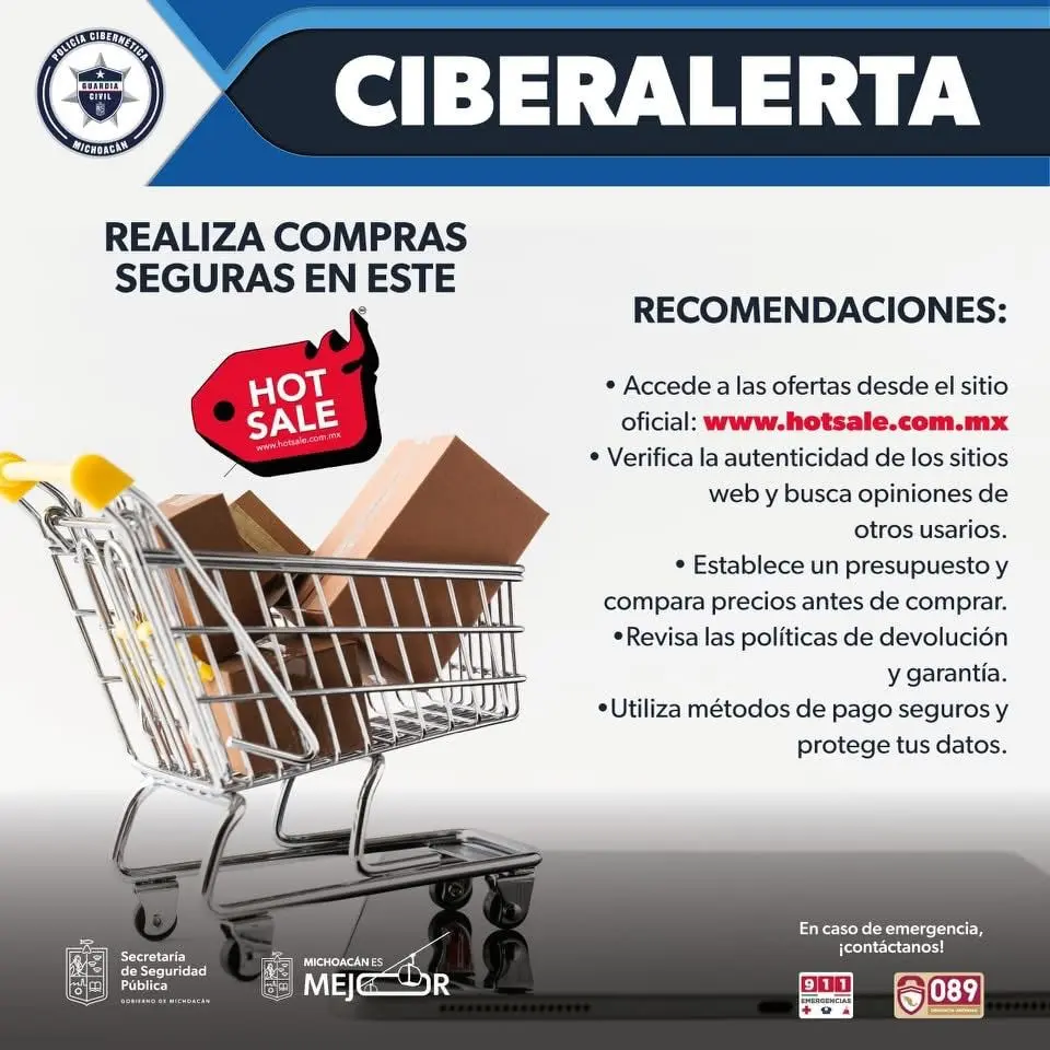 Sigue estas indicaciones para realizar compras seguras en el Hot Sale: SSP