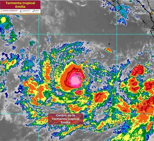 SMN informa que Ciclón Emilia aún no representa peligro para costas michoacanas