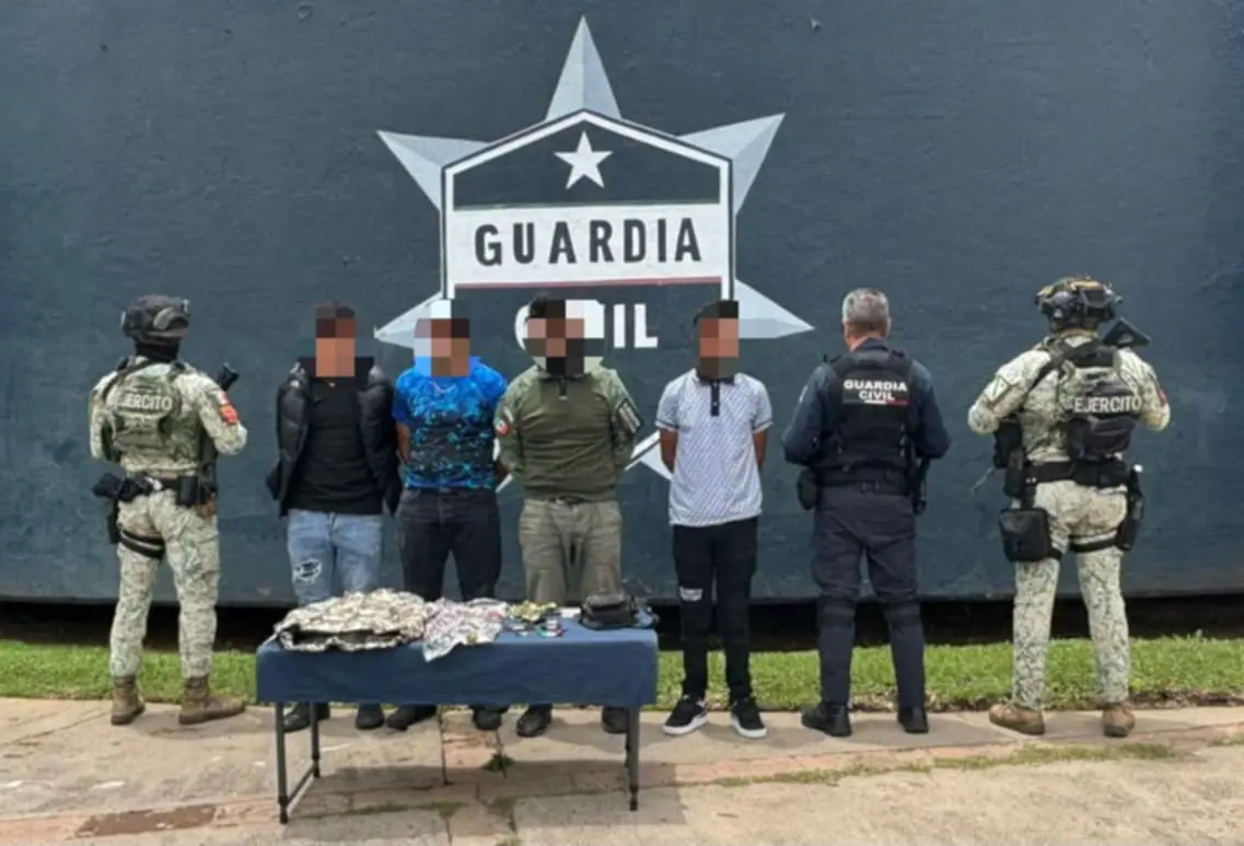 SSP asegura a 4 hombres, en Morelia