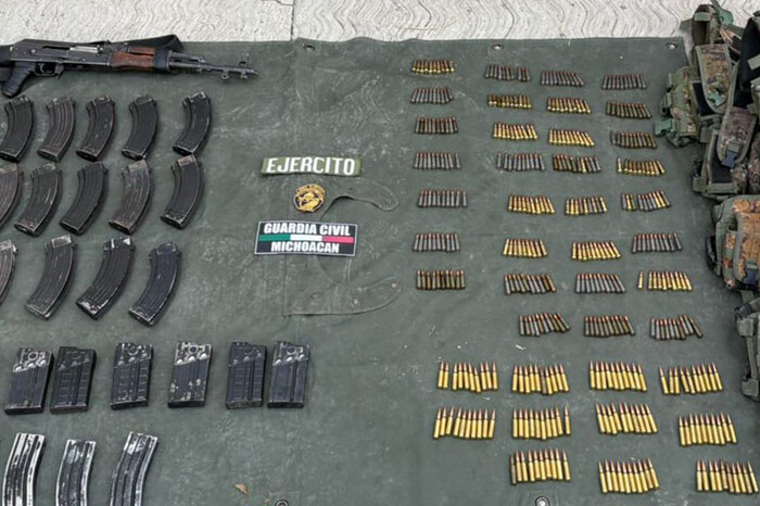 SSP asegura armamento y más de 400 municiones en Buenavista