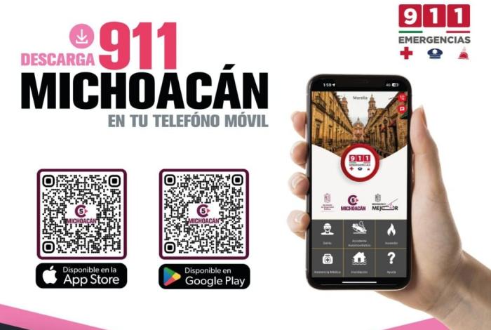 SSP lanza aplicación 911 Michoacán, tecnología avanzada para reportar emergencias