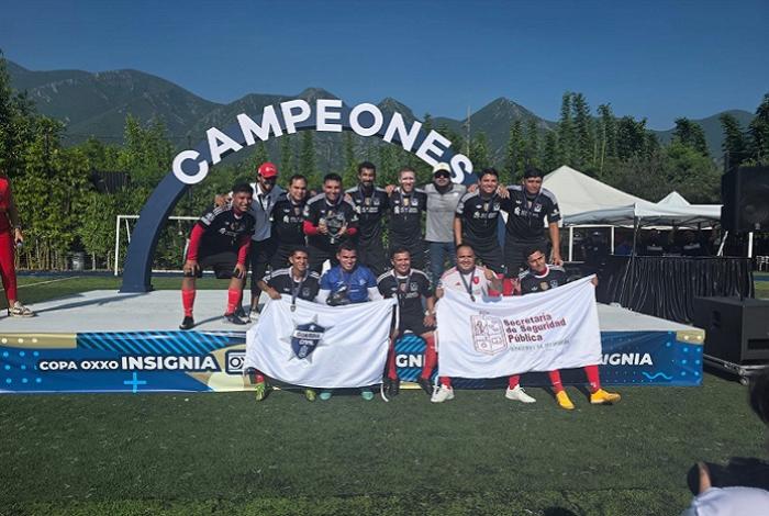 SSP Michoacán gana torneo nacional de fútbol en Monterrey