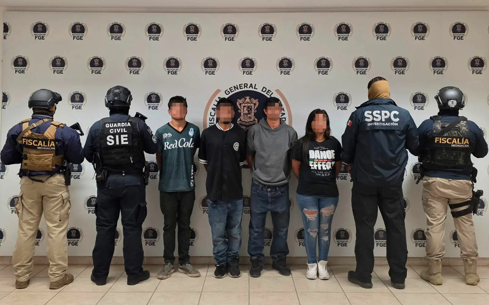 SSP, SSPC y FGE rescatan víctima privada de la libertad y detienen a 4 implicados