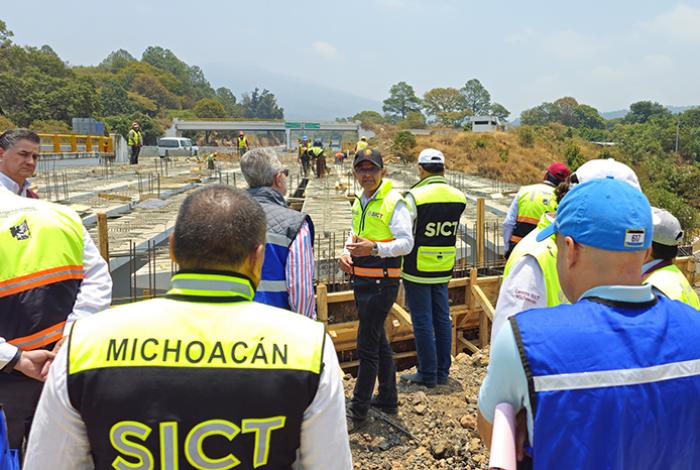 Supervisa SICT la ampliación de la autopista Pátzcuaro-Lázaro Cárdenas; proyecto se divide en 3 tramos