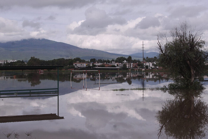 Suspenden jornada de la Liga Municipal de Morelia por inundación en canchas