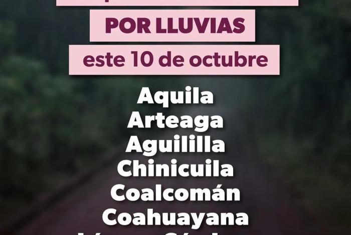 Suspensión de clases en 7 municipios de la Sierra-Costa por lluvias: Gabriela Molina