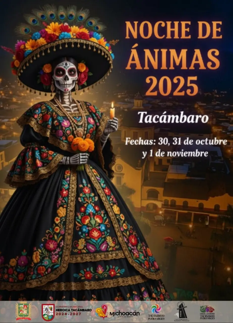 Tacámbaro listo para vivir la Noche de Muertos 2025: Sectur