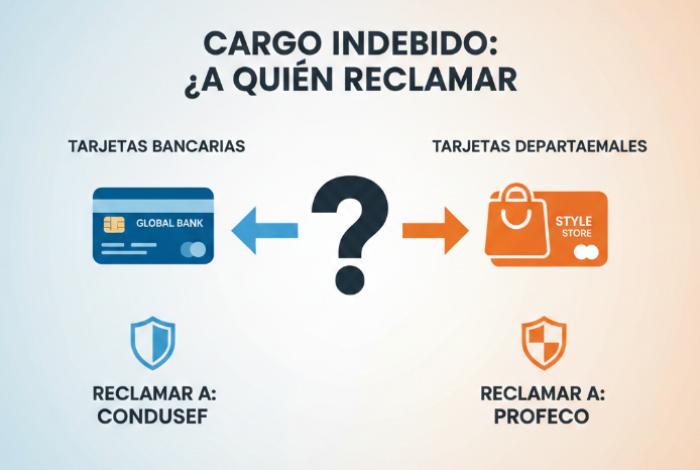 Tarjetas bancarias vs. tarjetas departamentales: ¿a quién reclamar ante un cargo indebido?