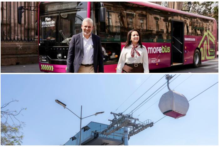 Teleféricos y Morebús, primeros transportes públicos adaptados para personas con discapacidad en Michoacán: Bedolla