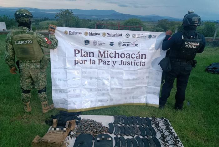Tercer aseguramento de armas y ponchallantas; esta vez fue en Queréndaro
