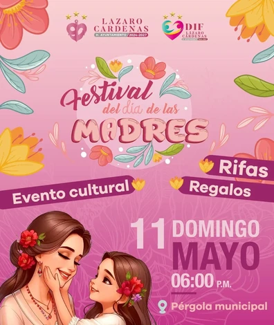 Todo listo para el Festival del Día de las Madres en la Pérgola Municipal