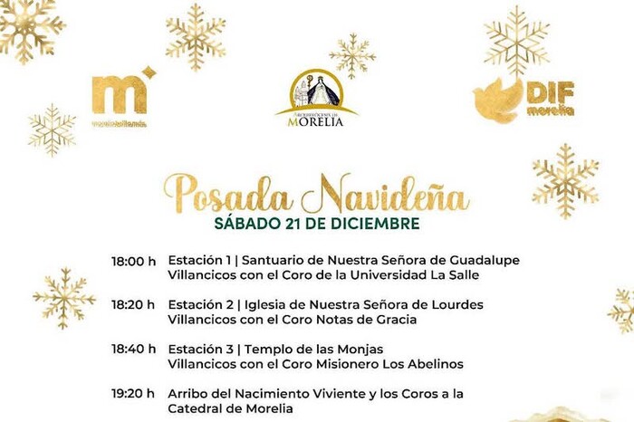 Todos invitados a la Posada Navideña de Morelia