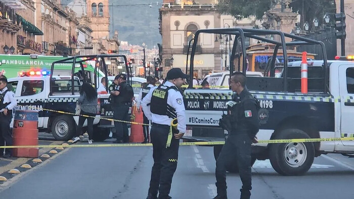 Tragedia en Morelia: Hombre se dispara tras desarmar a policía en el Centro Histórico