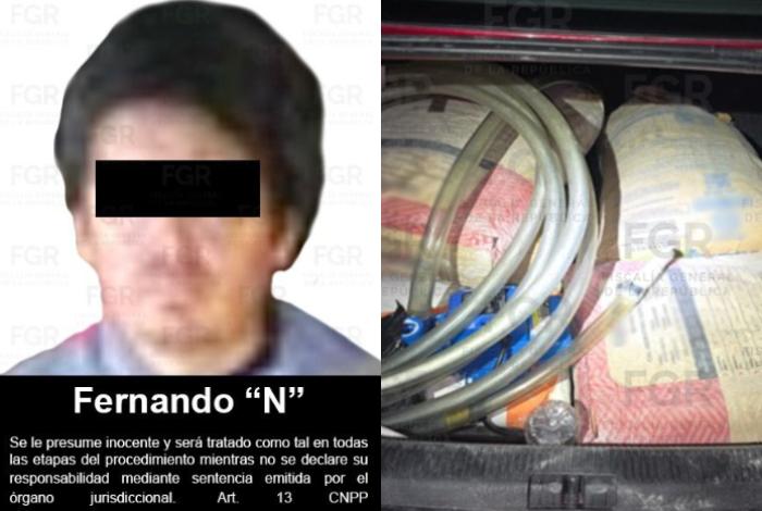 Transportaba más de 80 kilos de metanfetamina cuando fue detenido en la México-Guadalajara