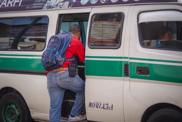 Transporte público opera con normalidad en Morelia