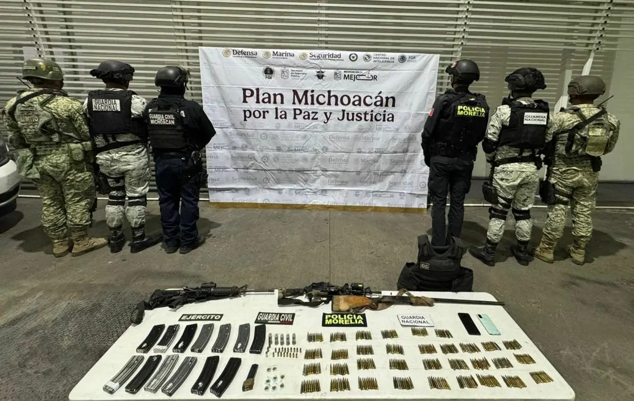 Tras enfrentamiento en Tarímbaro, se aseguraron 3 armas y droga: SSP