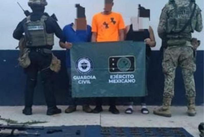 Tres detenidos con armamento en operación Apatzingán: SSP