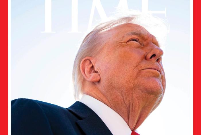 Trump se queja de su foto en la portada de la revista Time: "Me han 'borrado' el pelo'"