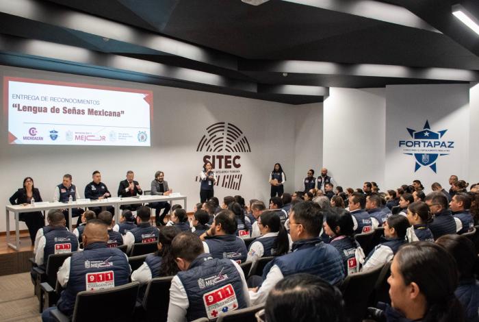 UMSNH y SSP impulsan una cultura de la inclusión; concluye Curso de Lengua de Señas Mexicana