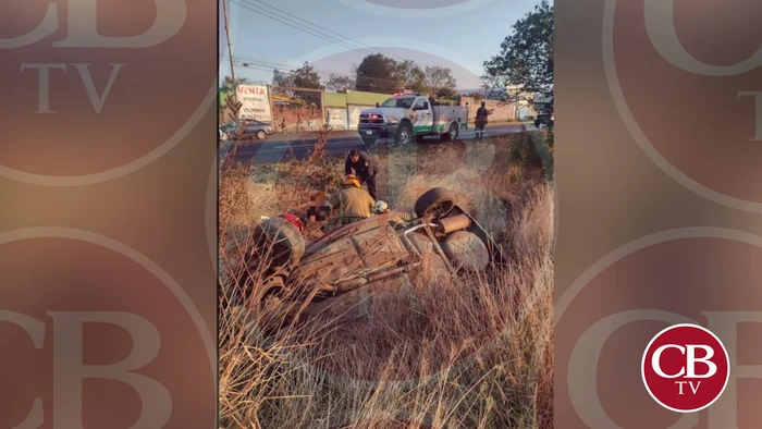 Un herido deja volcadura en la Morelia-Pátzcuaro
