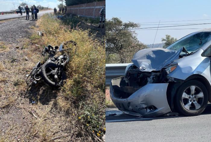 Una bebé y una niña quedan heridas de gravedad tras un choque: toda la familia iba en una moto, en La Piedad
