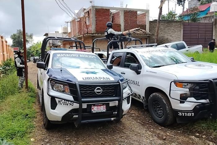 Uruapan: Policías y GN rescatan a dos secuestrados tras tiroteo
