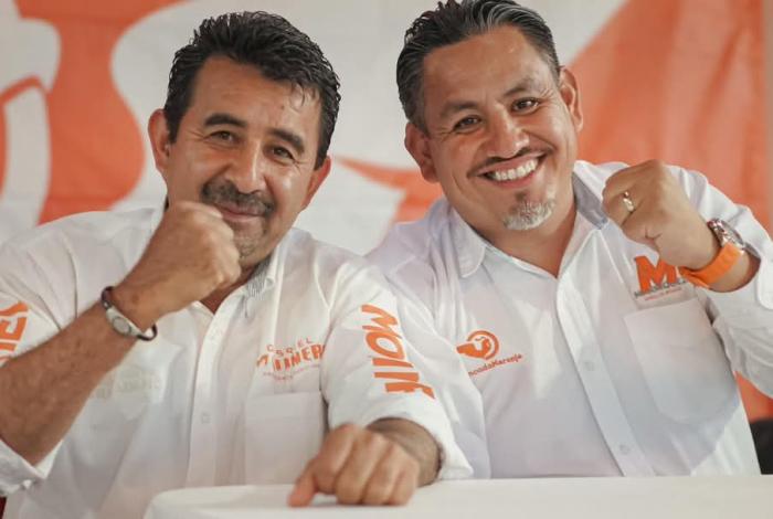 Víctor Manríquez continúa gira de trabajo en Michoacán; Charo y Jungapeo se pintan de naranja