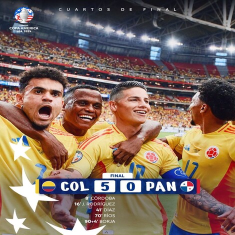 #Video | ¡Colombia arrasa! Golea a Panamá y asegura su lugar en las semifinales de la Copa América