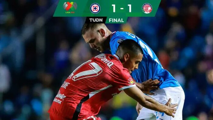 #Video | Cruz Azul logra rescatar el empate contra Toluca y mantiene el liderato