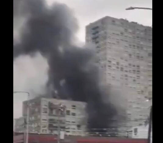 #Video | ¡Emergencia en Azcapotzalco! Reportan incendio en un condominio de la alcaldía