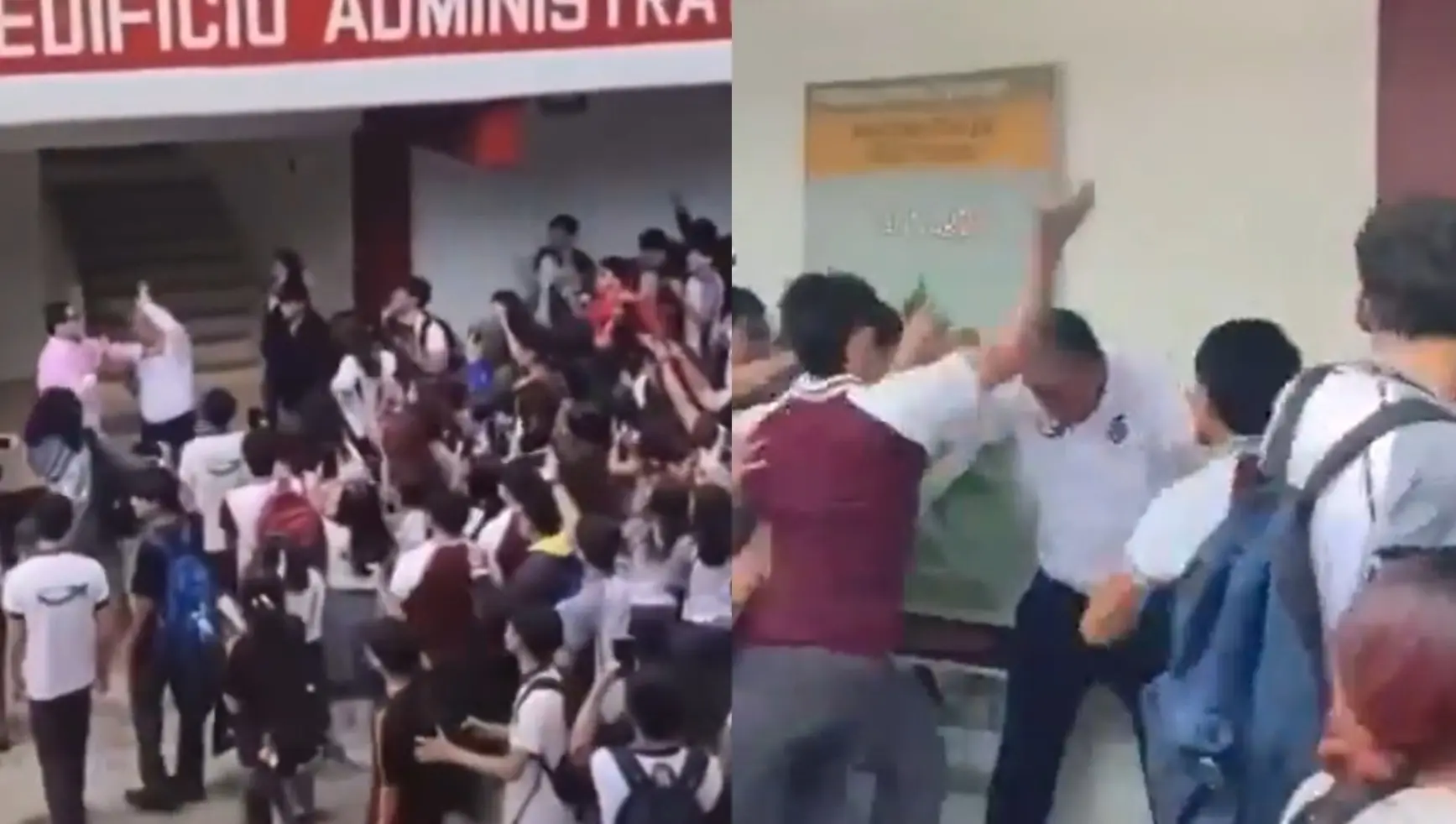 #Video: Estudiantes agreden a director del CEtis 78 en Altamira tras acusaciones de acoso