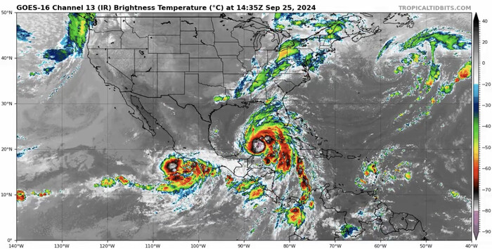 #Video | Helene se convierte en huracán frente a costas de Quintana Roo