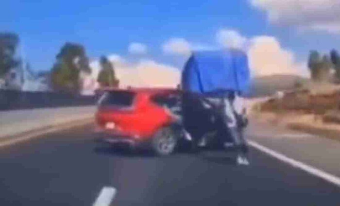 #Video: Intento de asalto en la carretera se viraliza en redes