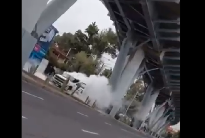 #Videos | Choque de pipa con fuga de gas enciende las alarmas en Tláhuac, CDMX