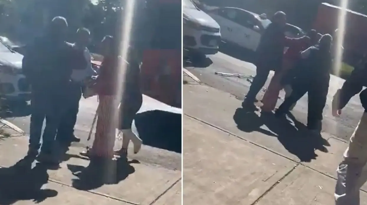 Vigilante del CCH Vallejo agrede a estudiante en muletas | VIDEO