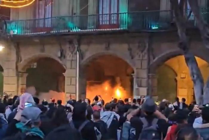 Violencia y heridos en marcha del 2 de octubre en CDMX