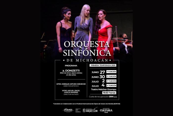 Vive la magia de la ópera con la Osidem en el Teatro Ocampo: Secum