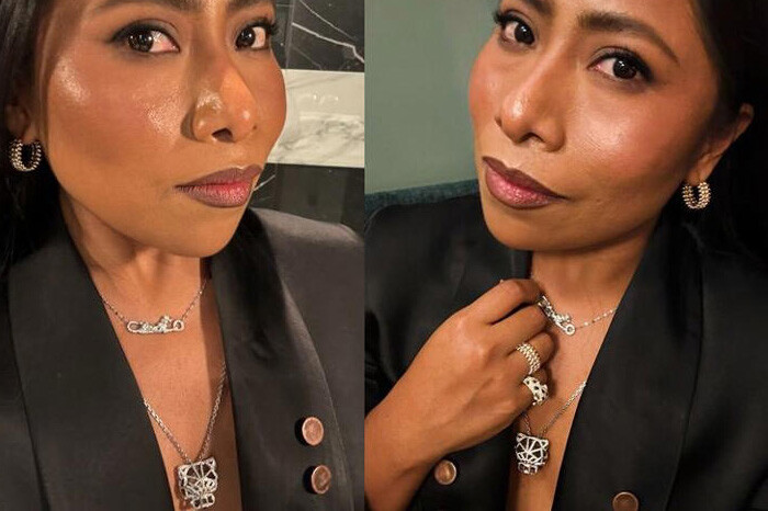 Yalitza Aparicio luce elegante blazer con escote como protagonista