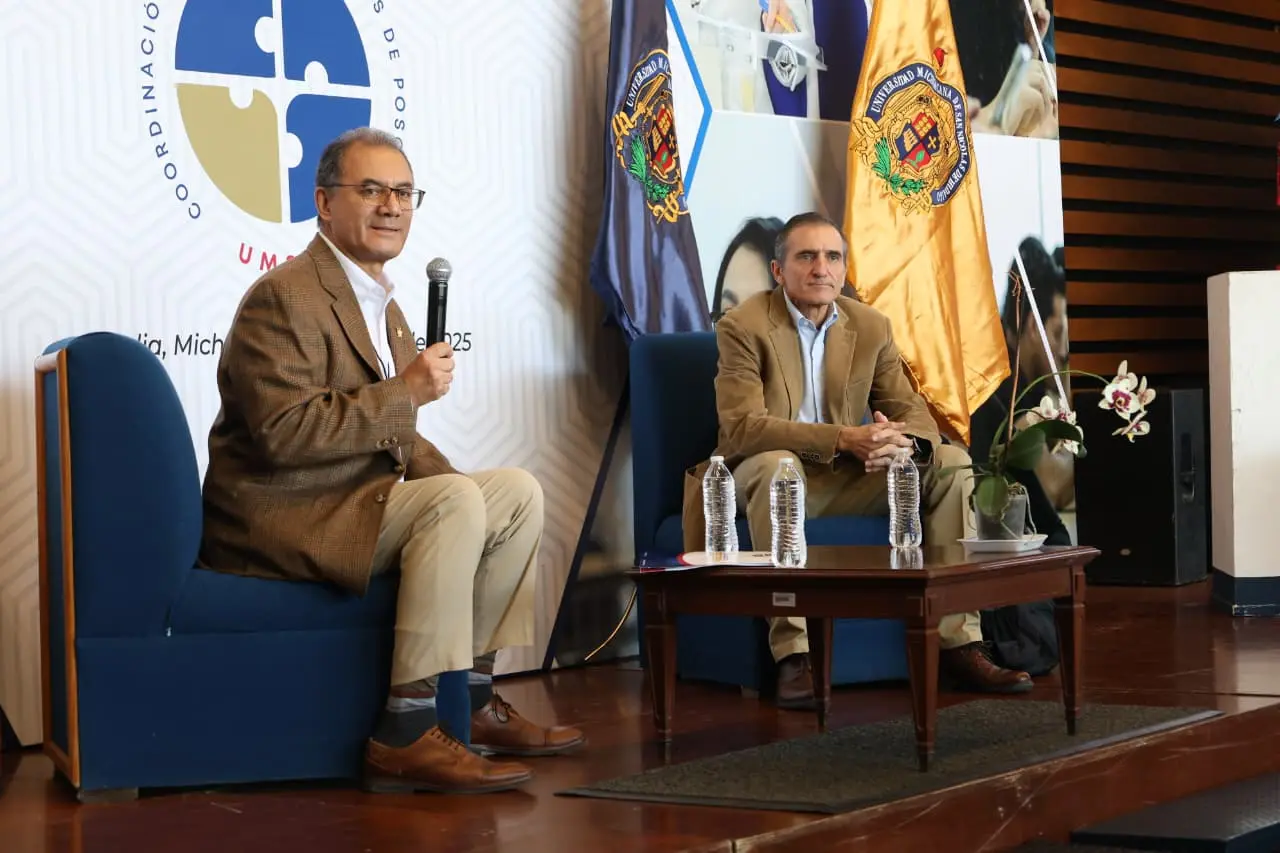 Yarabí Ávila recibe al doctor Omar Masera, Premio Nobel de la Paz, quien brinda ponencia magistral en la UMSNH