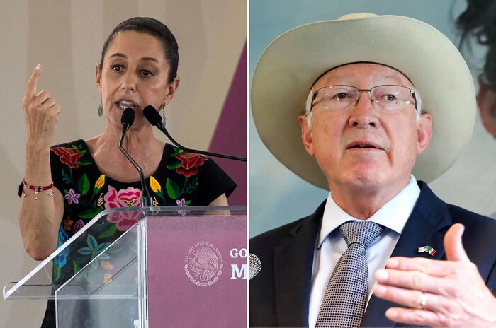 ‘Yo no cambio de posición’: Ken Salazar a Claudia Sheinbaum