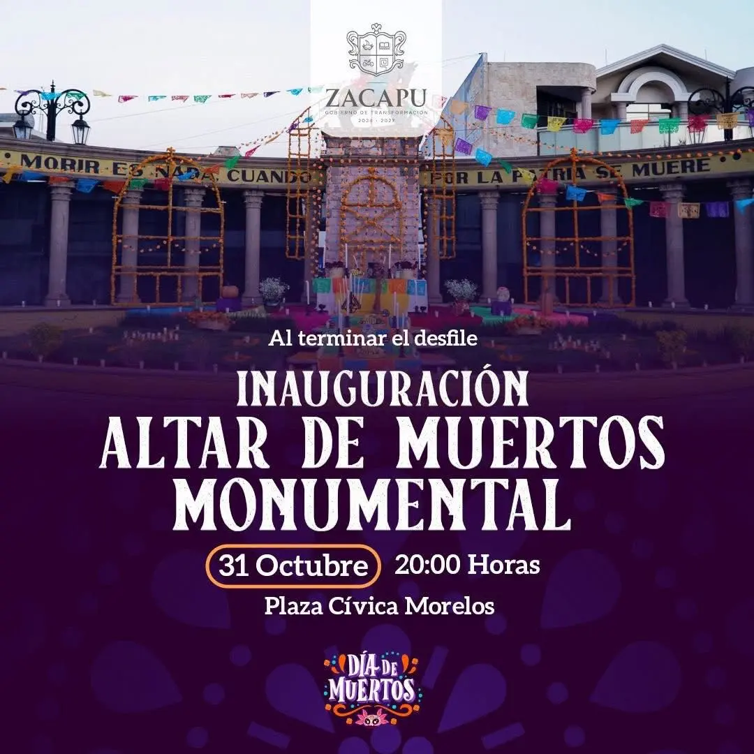 Zacapu se llena de tradición y color con el Gran Desfile de Catrinas y el 1er Festival del Pan de Muerto y Chocolate