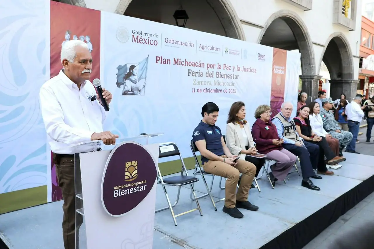 Zamora recibe Feria del Bienestar, dentro del Plan Michoacán por la Paz y la Justicia